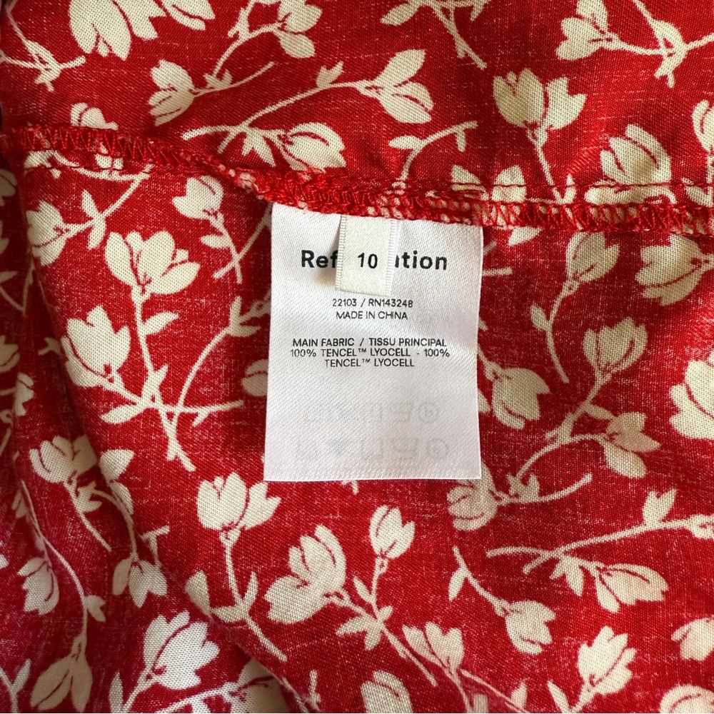 Reformation Red Floral Dress - Picture 5 of 11